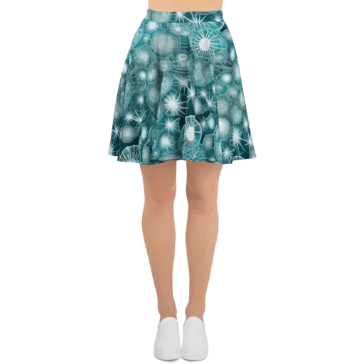 Aqua Lattice on a Skater Skirt