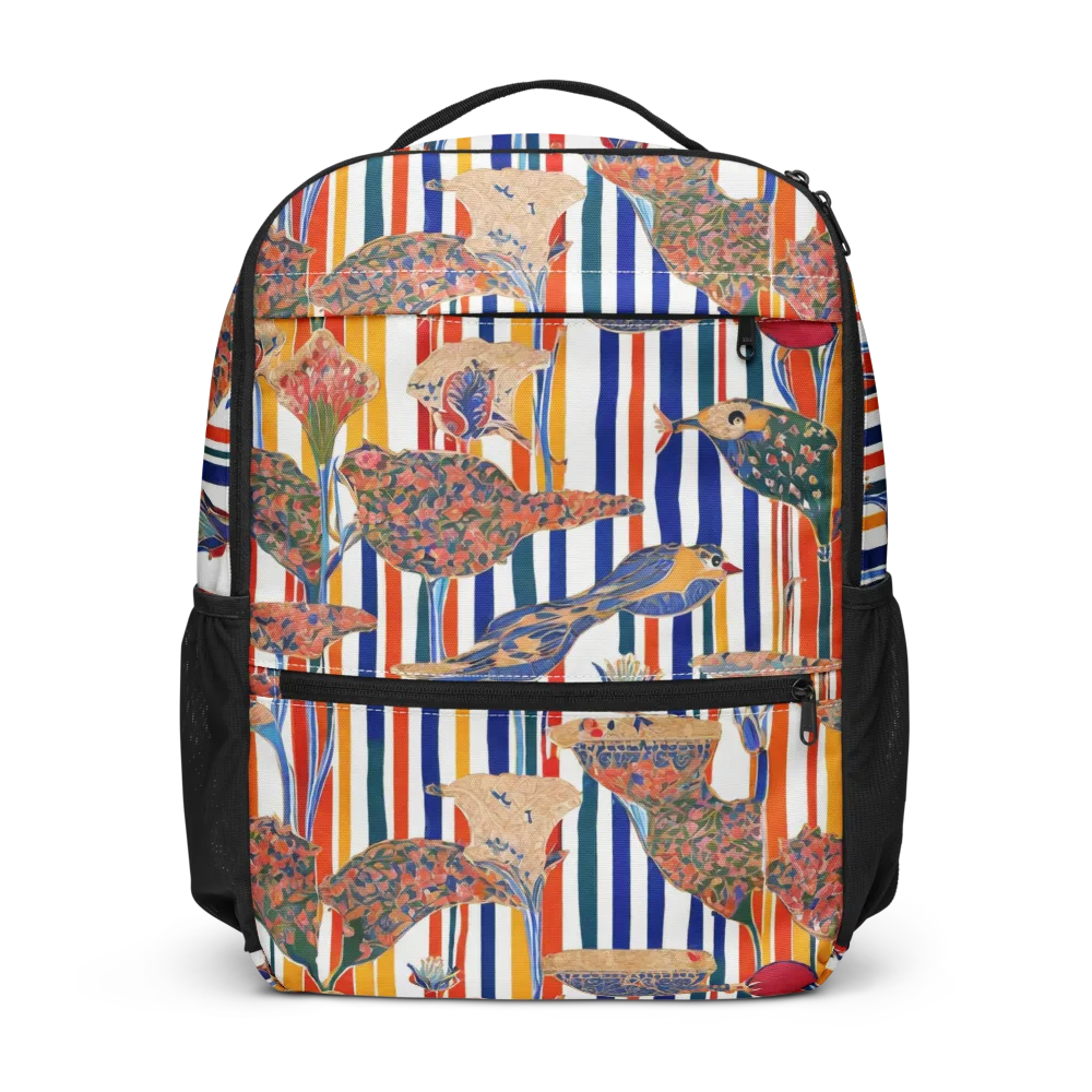 Ornamental Aviary on Utility Backpack — Front