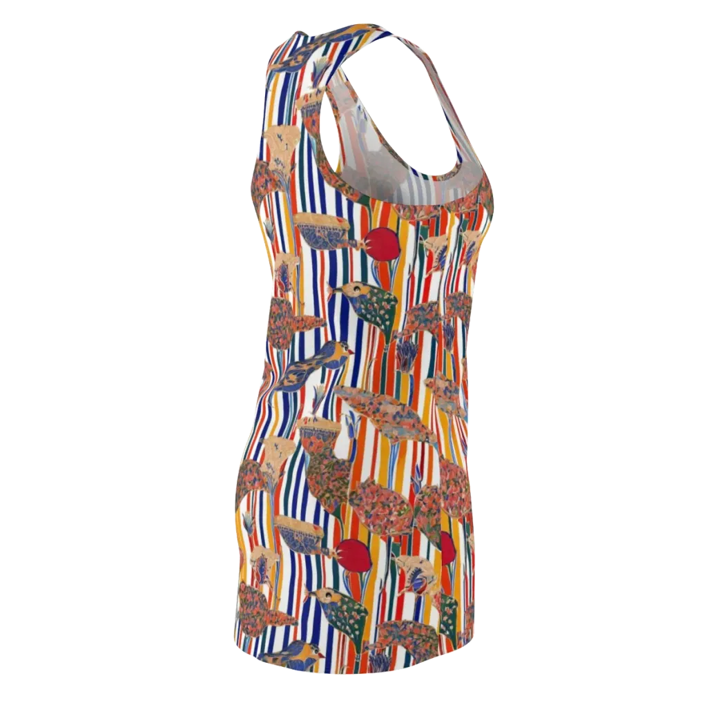 Ornamental Aviary on Racerback Dress — Back Side