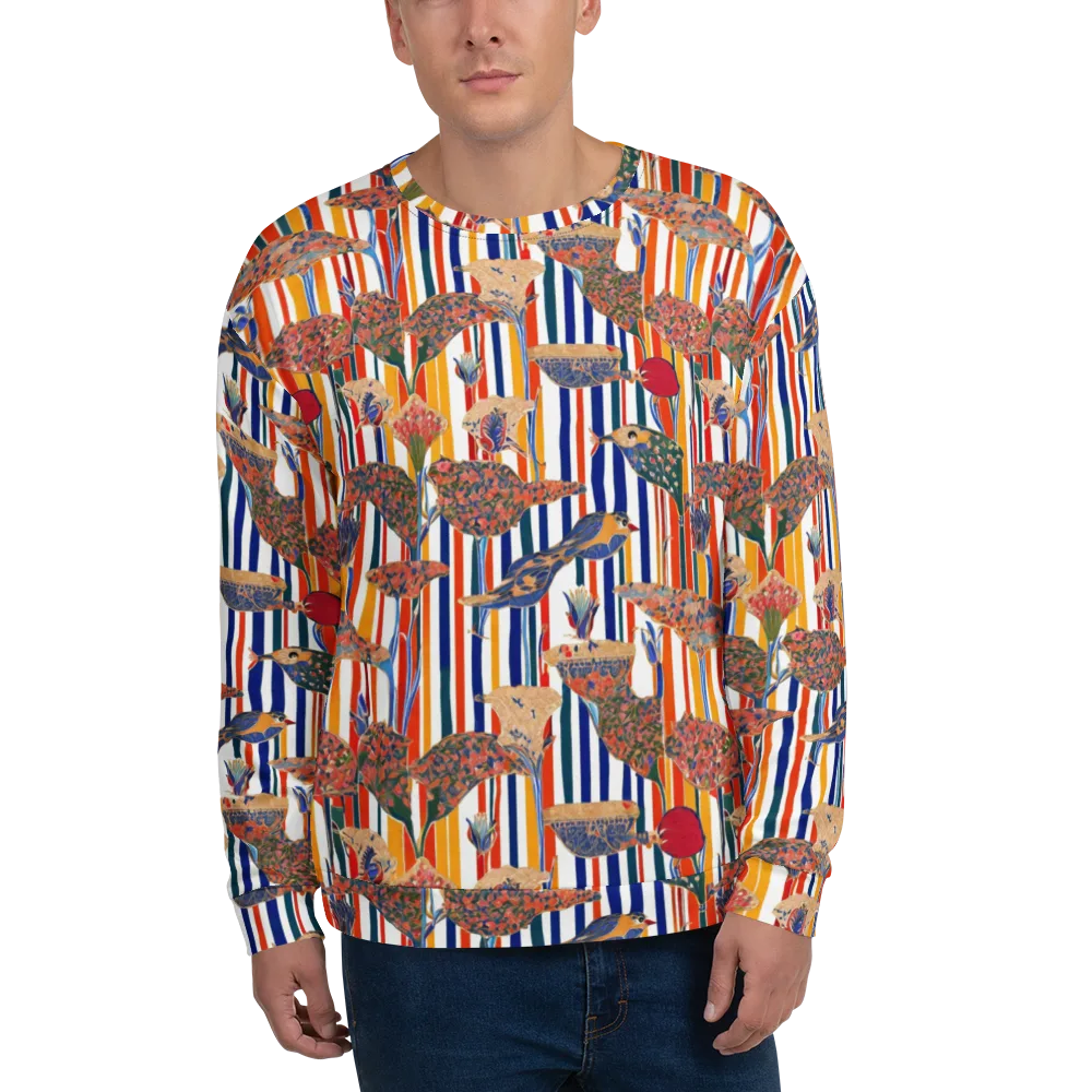 Ornamental Aviary on Sweatshirt — Front