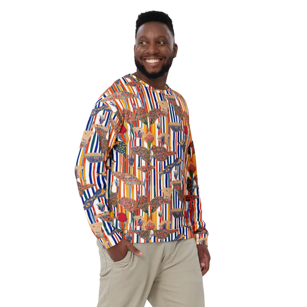 Ornamental Aviary on Sweatshirt — Front