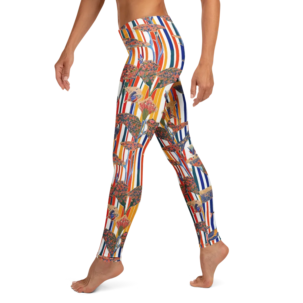 Ornamental Aviary on Leggings — Left