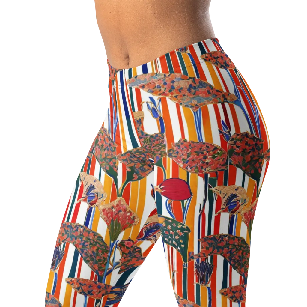 Ornamental Aviary on Leggings — Left Front