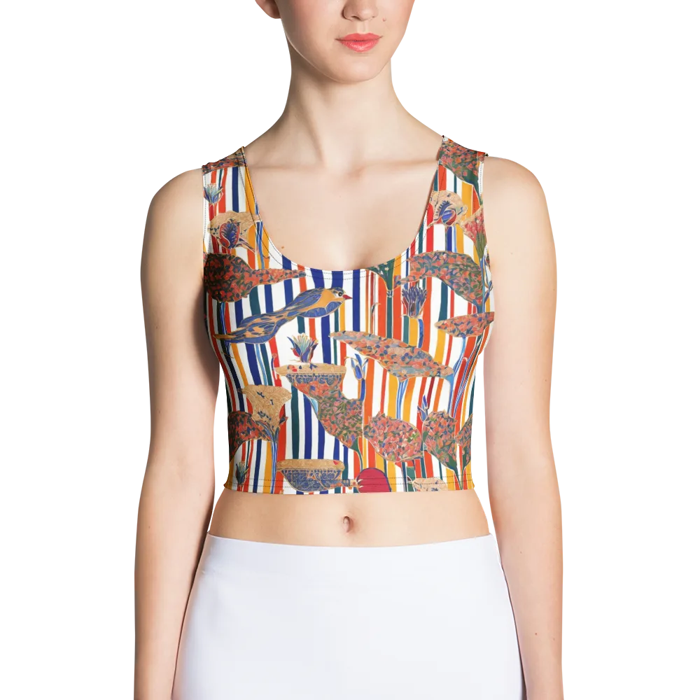 Ornamental Aviary on Crop Top — Front