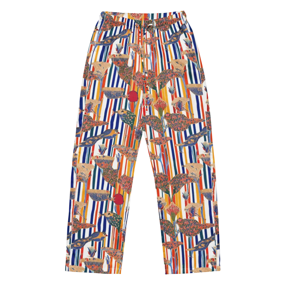 Ornamental Aviary on Women's Pajama Pants — Front