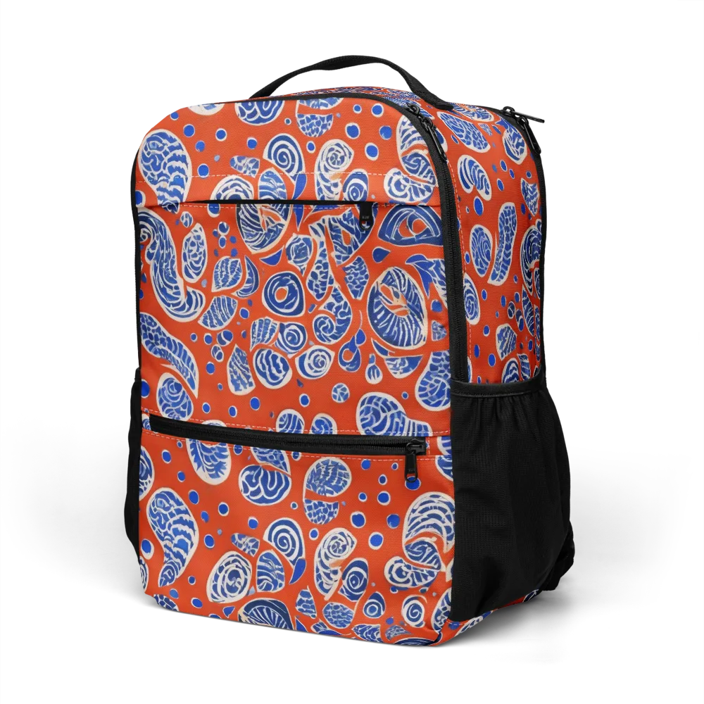 Crimson Tide Mosaic on Utility Backpack — Left Front