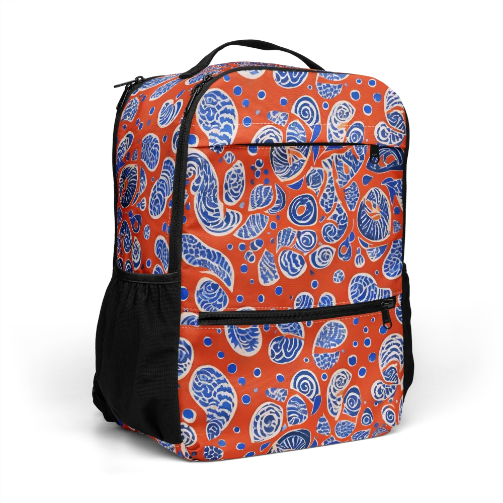 Crimson Tide Mosaic on Utility Backpack — Right Front