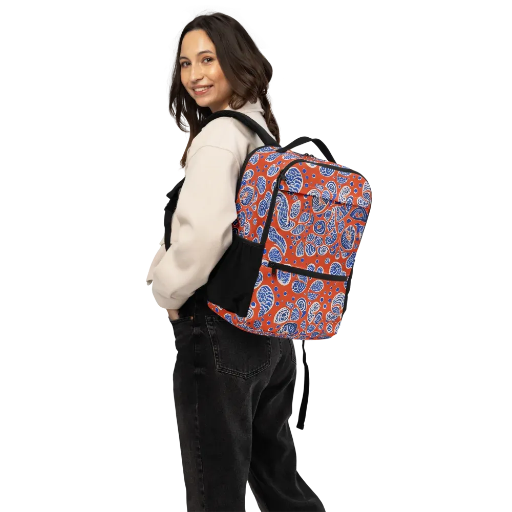 Crimson Tide Mosaic on Utility Backpack — Back