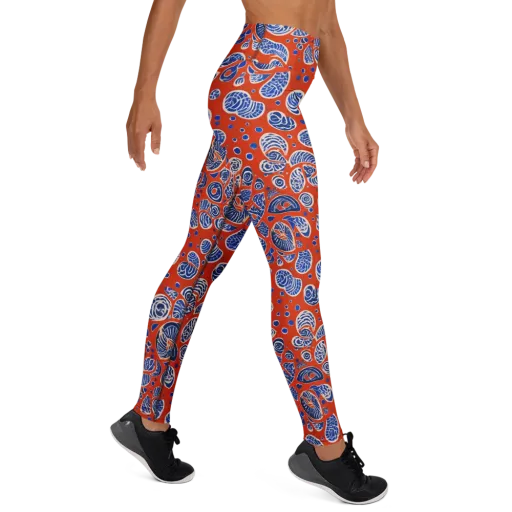 Crimson Tide Mosaic on a Yoga Leggings