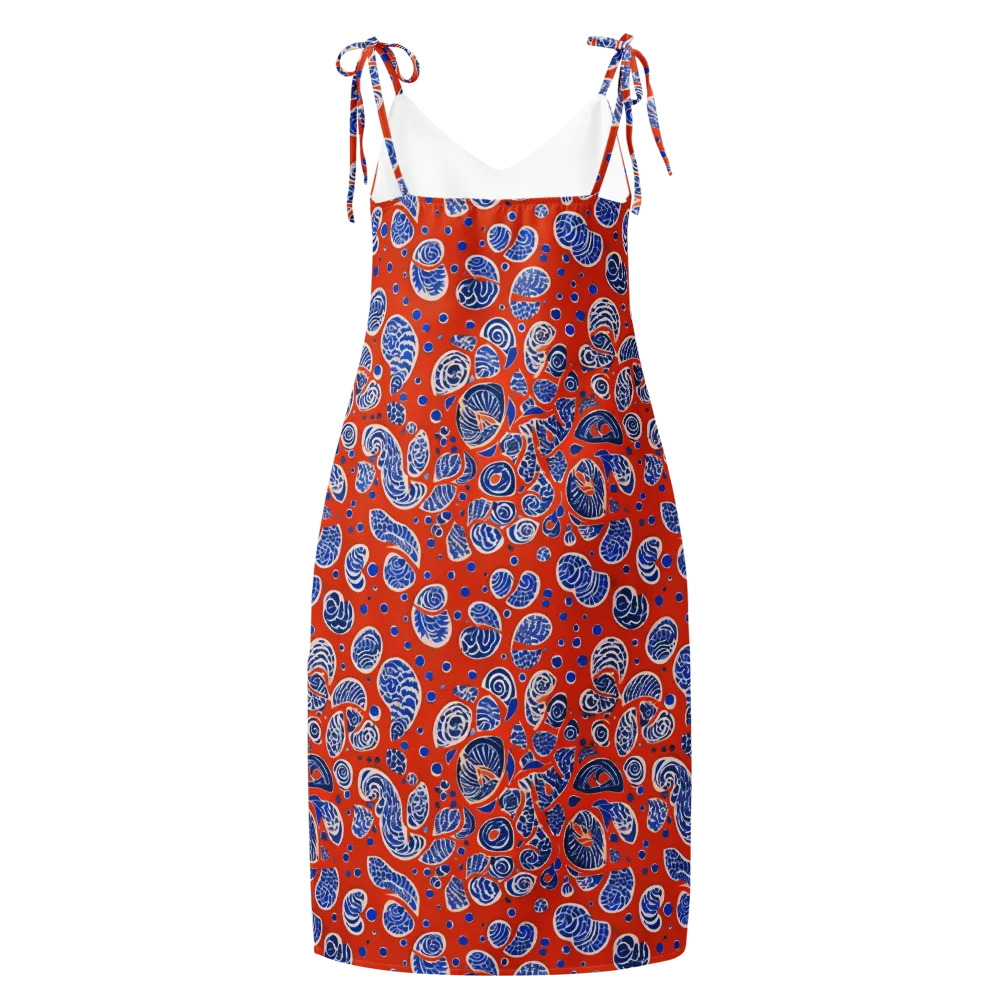 Crimson Tide Mosaic on Slip Dress — Back