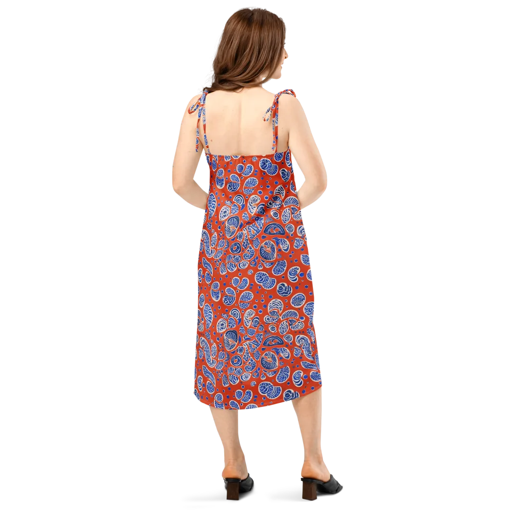 Crimson Tide Mosaic on Slip Dress — Back