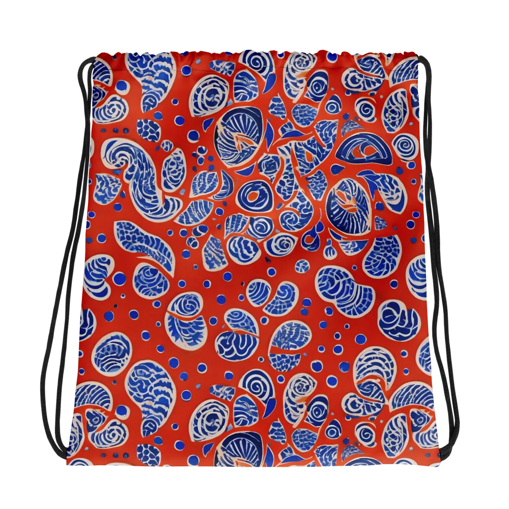 Crimson Tide Mosaic on Drawstring Bag — Photo