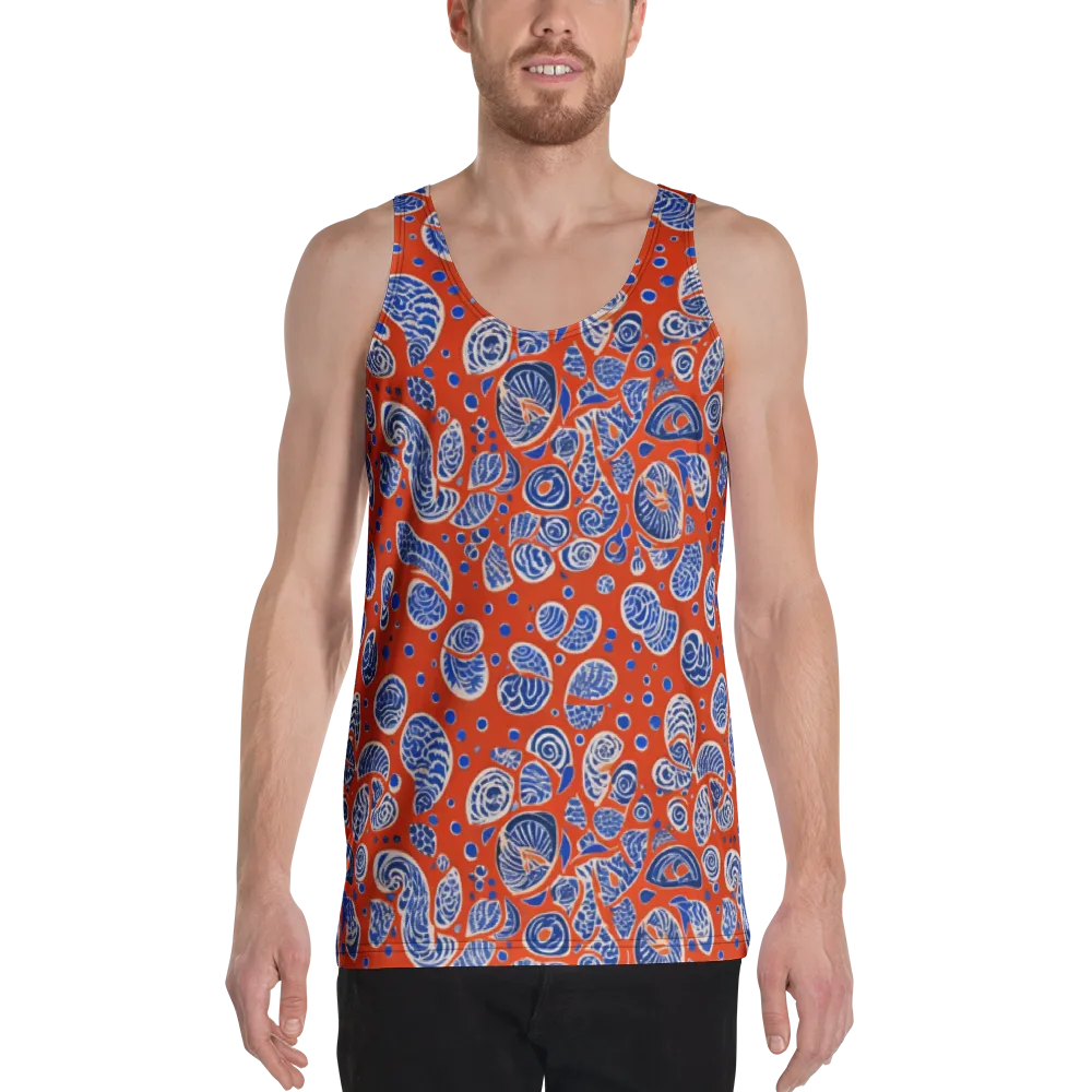 Crimson Tide Mosaic on Men's Tank Top — Front