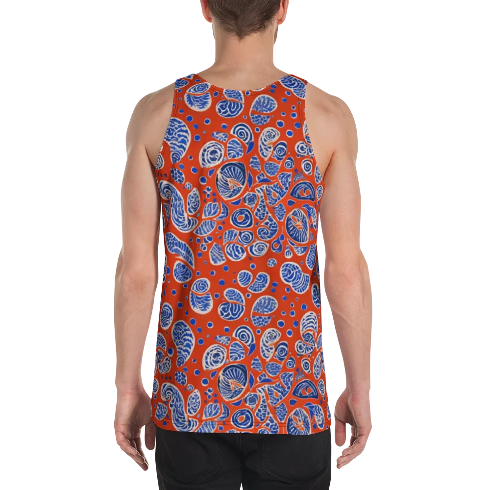 Crimson Tide Mosaic on Men's Tank Top — Back
