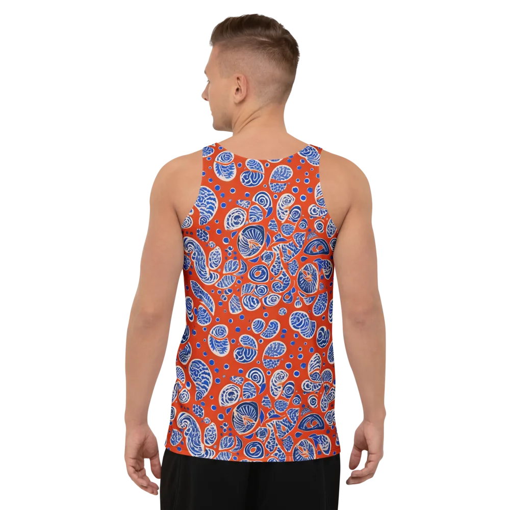 Crimson Tide Mosaic on Men's Tank Top — Back