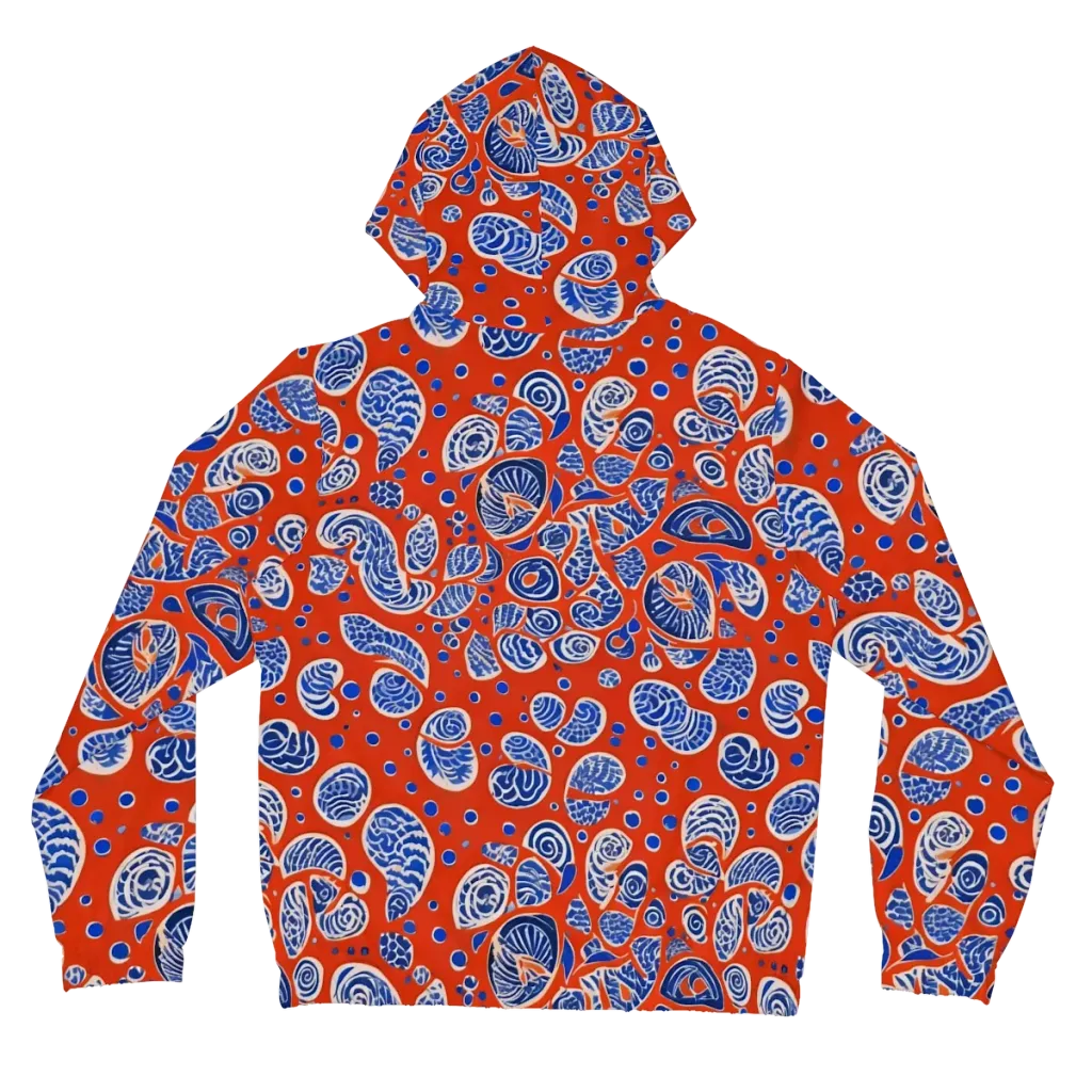Crimson Tide Mosaic on Women's Full-Zip Hoodie — Back