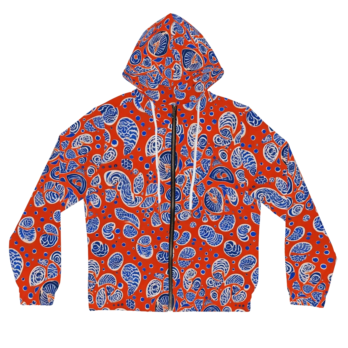 Crimson Tide Mosaic on Women's Full-Zip Hoodie — Front