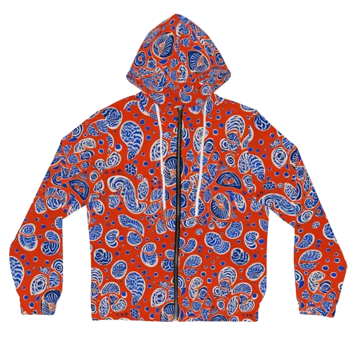 Crimson Tide Mosaic on a Women's Full-Zip Hoodie