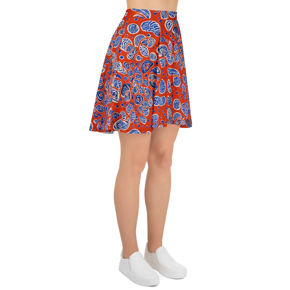 Crimson Tide Mosaic on Skater Skirt — Right