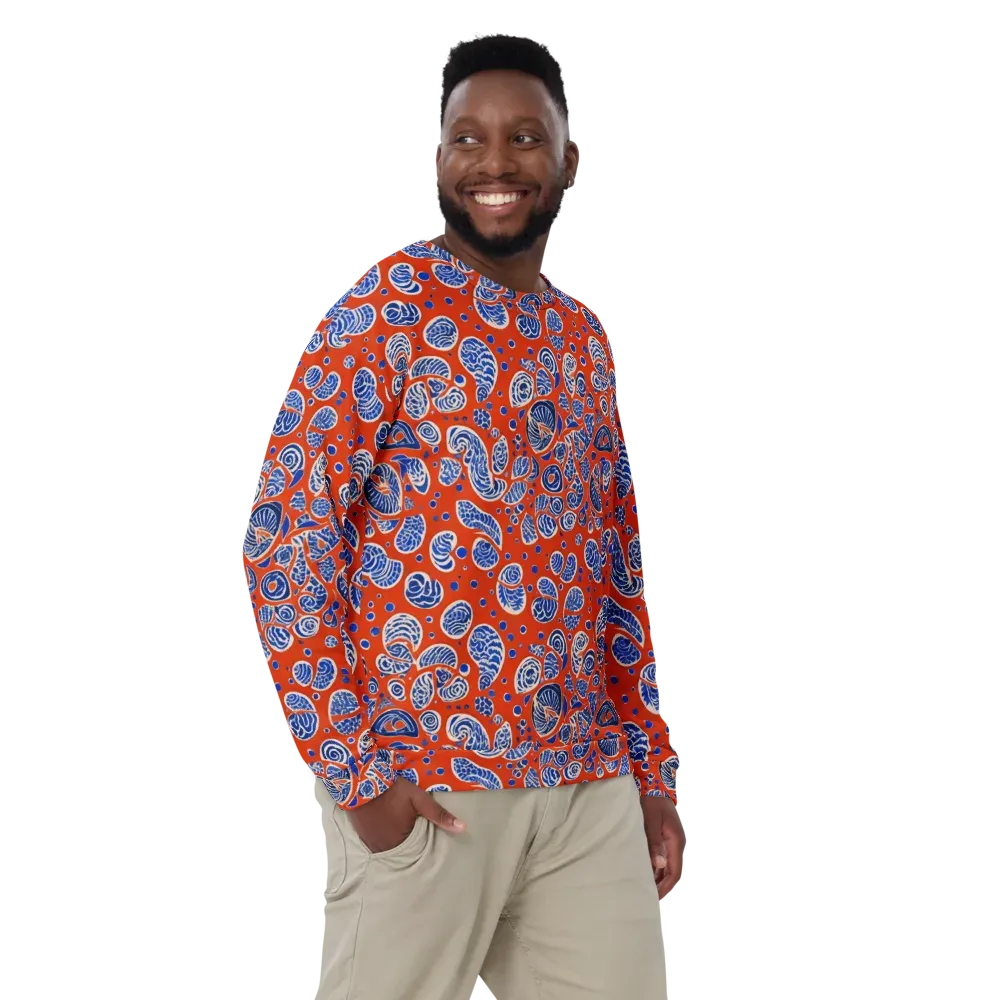 Crimson Tide Mosaic on Sweatshirt — Front