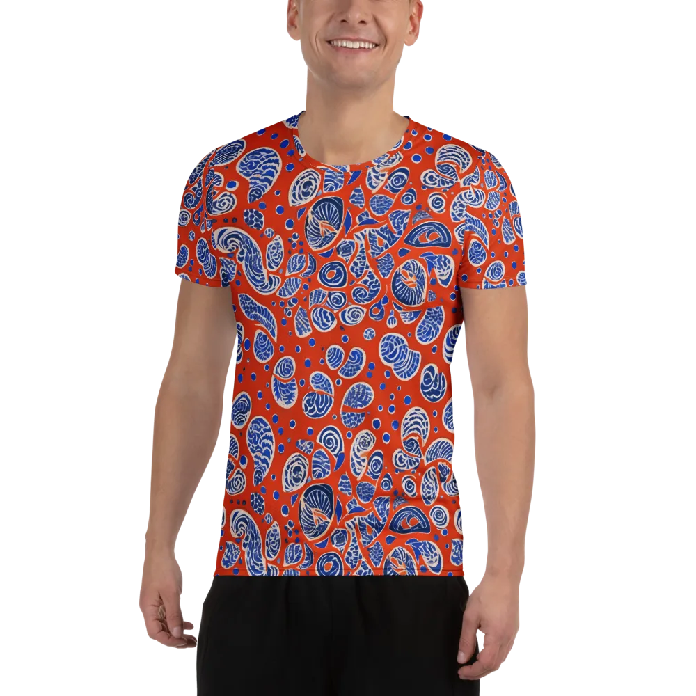 Crimson Tide Mosaic on Men's Athletic T-Shirt — Front
