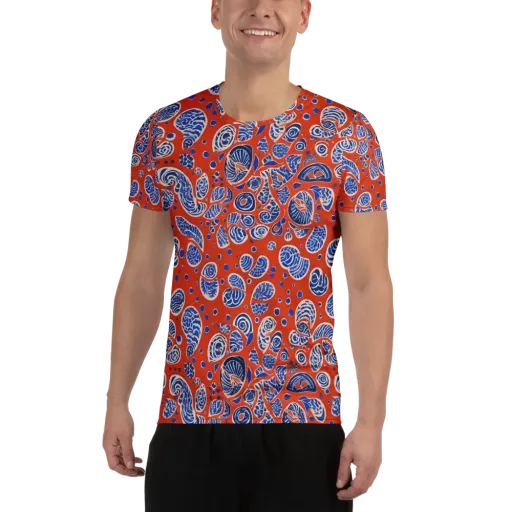 Crimson Tide Mosaic on a Men's Athletic T-Shirt