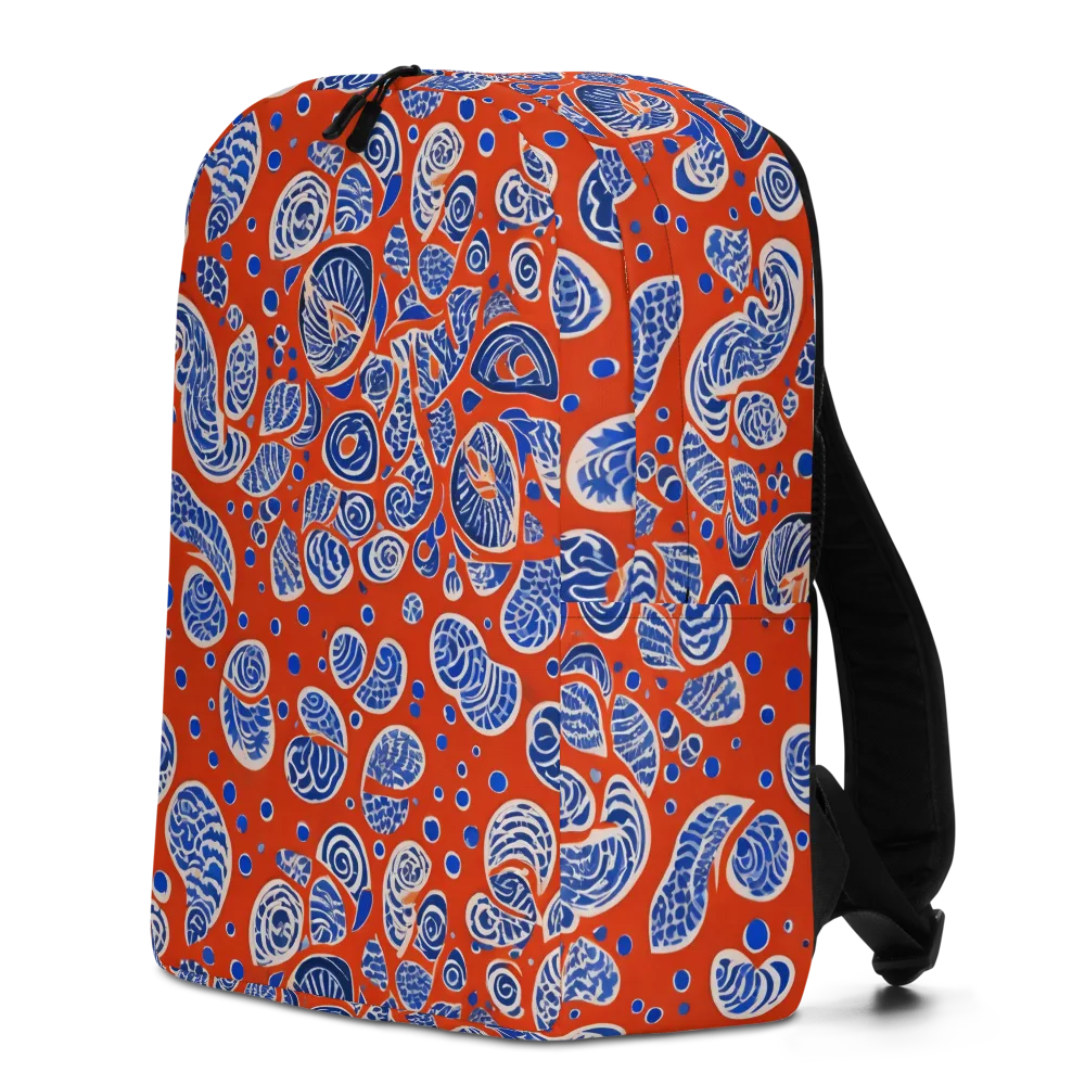 Crimson Tide Mosaic on Minimalist Backpack — Left