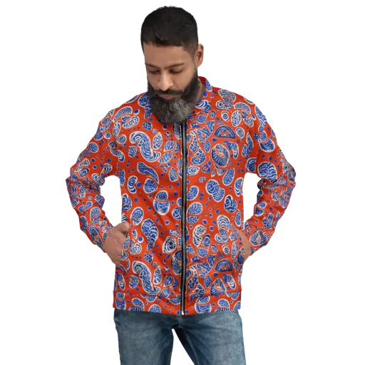 Crimson Tide Mosaic on a Bomber Jacket