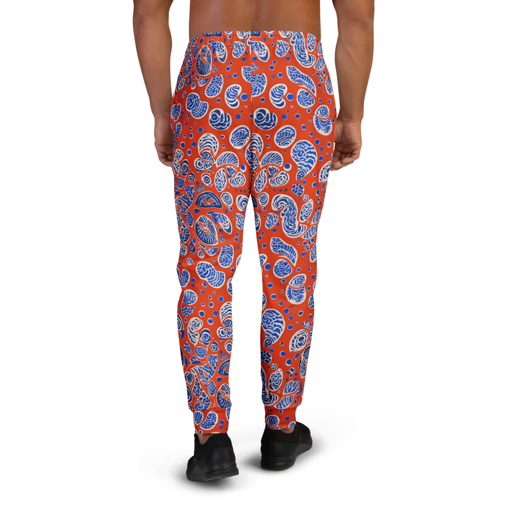 Crimson Tide Mosaic on Men's Joggers — Back