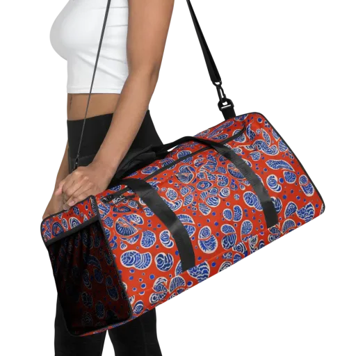 Crimson Tide Mosaic on a Duffle Bag