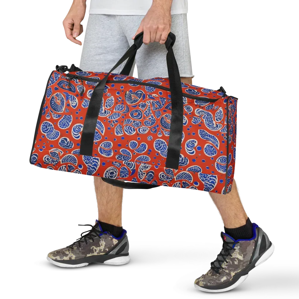 Crimson Tide Mosaic on Duffle Bag — Front