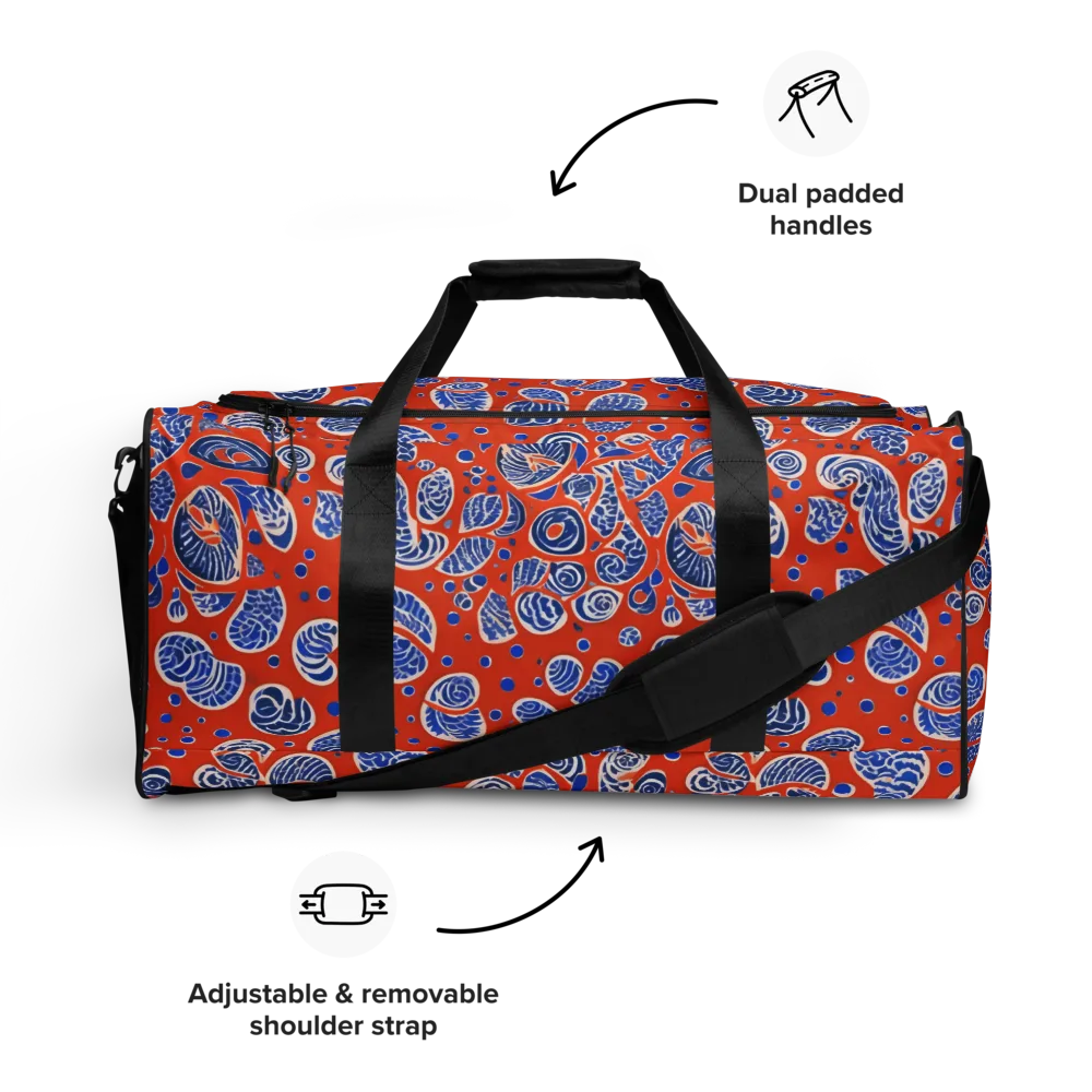 Crimson Tide Mosaic on Duffle Bag — Front