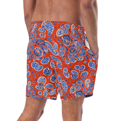 Crimson Tide Mosaic on a Swim Trunks