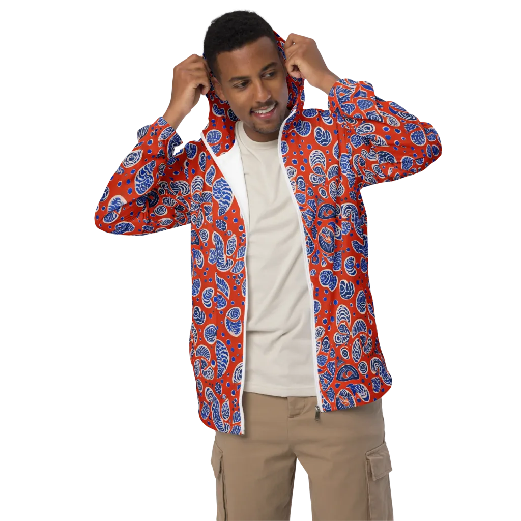 Crimson Tide Mosaic on Men's Windbreaker — Front