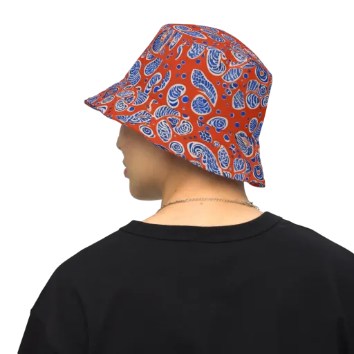 Crimson Tide Mosaic on a Reversible Bucket Hat
