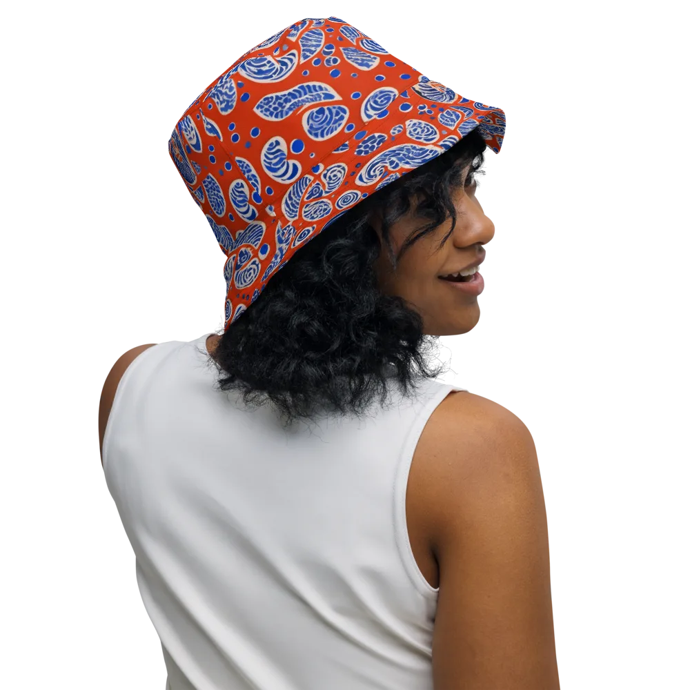Crimson Tide Mosaic on Reversible Bucket Hat — Right Outside