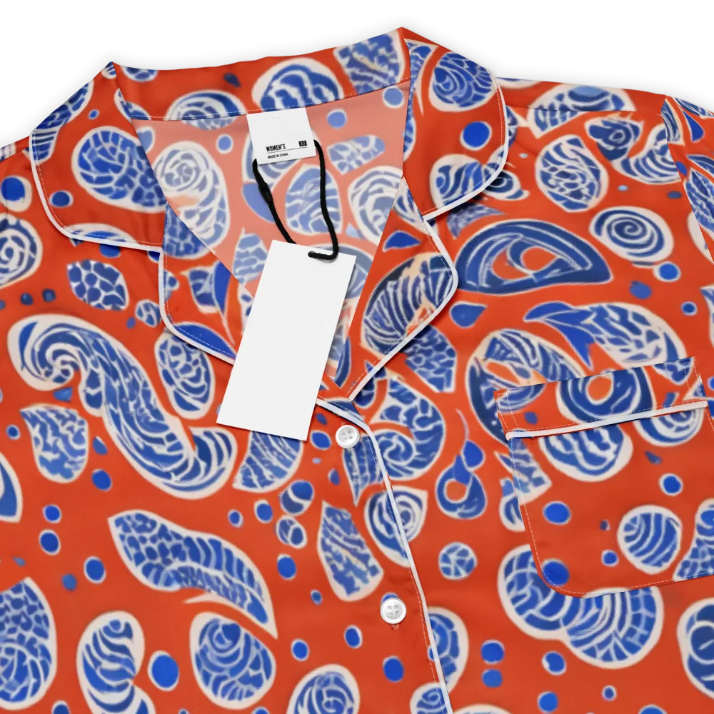 Crimson Tide Mosaic on Women's Short Sleeve Pajama Top — Product details