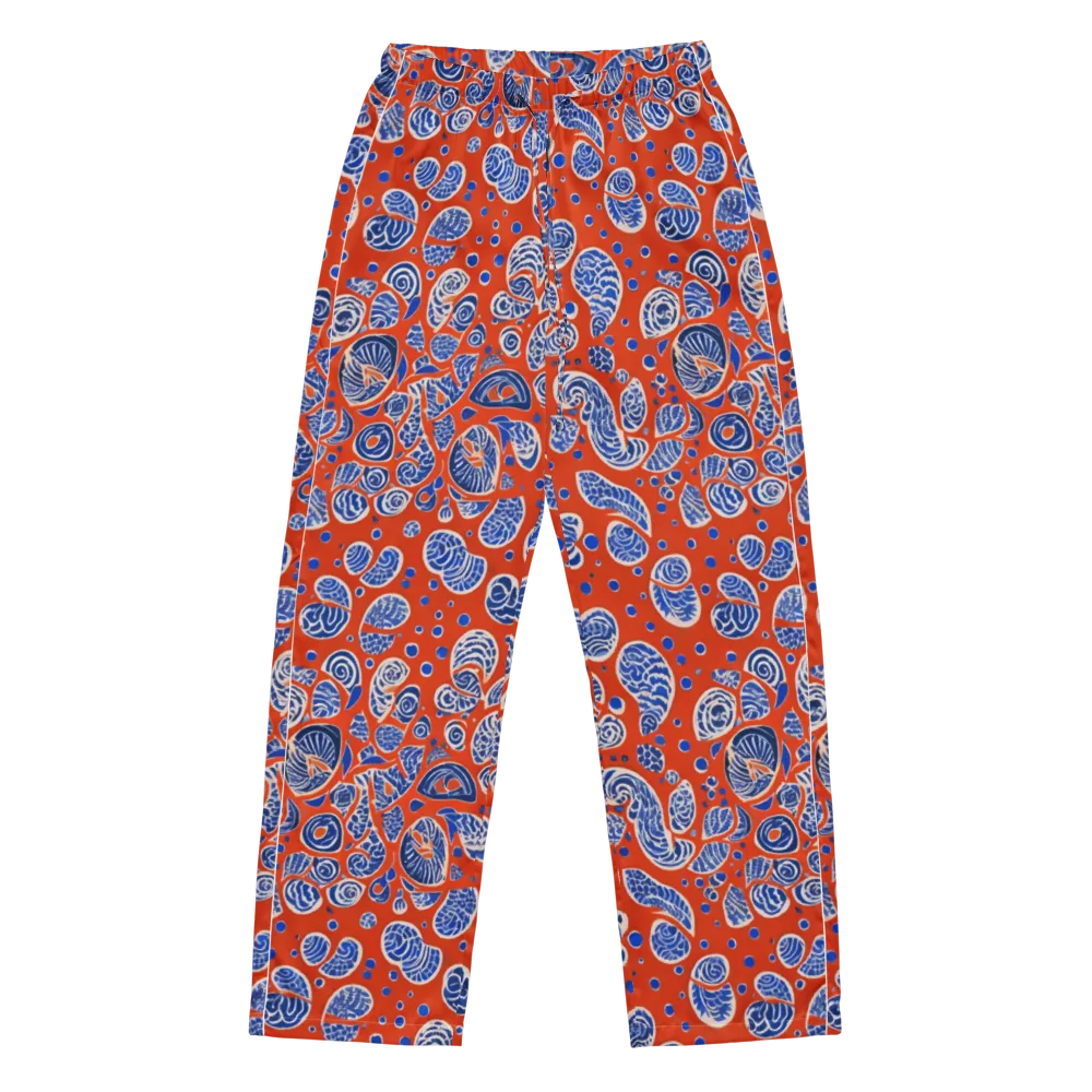 Crimson Tide Mosaic on Women's Pajama Pants — Front