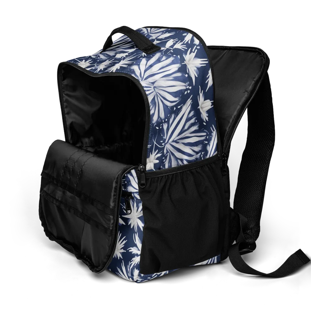 Moonlit Chrysanthemum on Utility Backpack — Product details 2