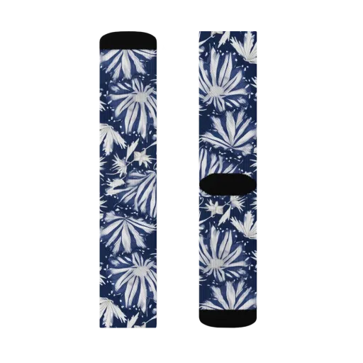 Moonlit Chrysanthemum on a Socks