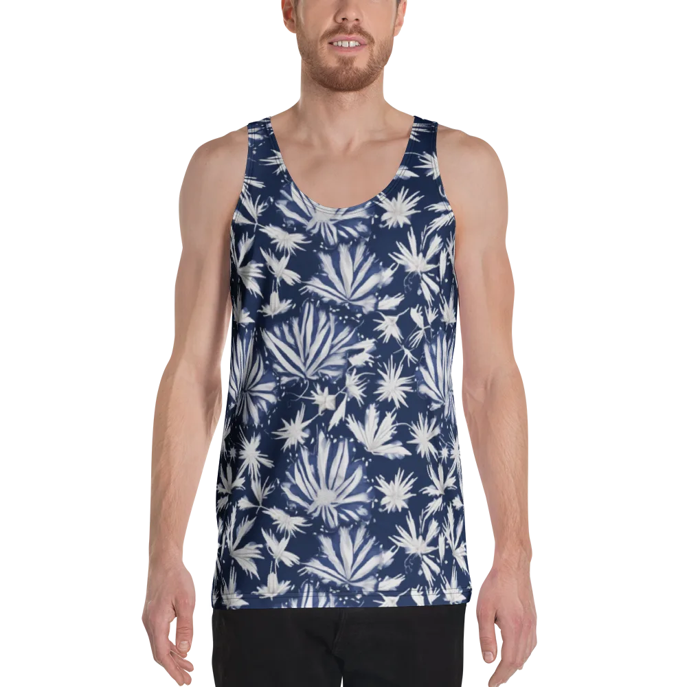 Moonlit Chrysanthemum on Men's Tank Top — Front