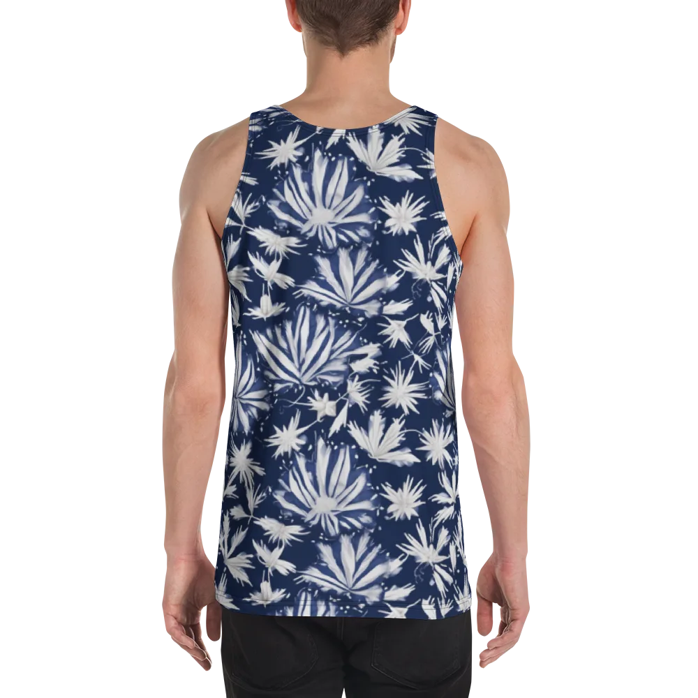 Moonlit Chrysanthemum on Men's Tank Top — Back