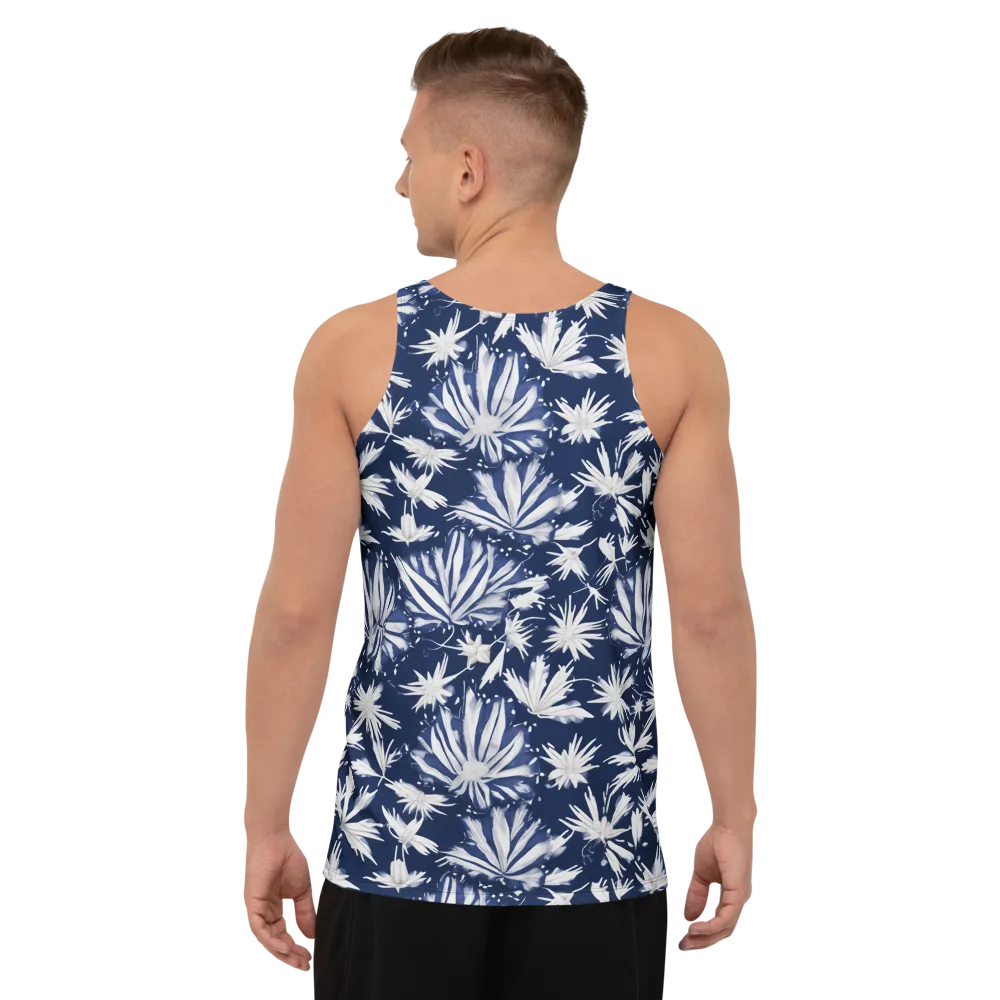Moonlit Chrysanthemum on Men's Tank Top — Back