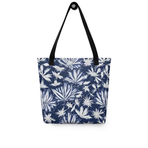 Moonlit Chrysanthemum on a Tote Bag