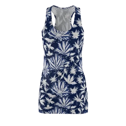 Moonlit Chrysanthemum on a Racerback Dress
