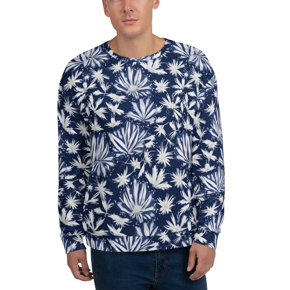 Moonlit Chrysanthemum on Sweatshirt — Front
