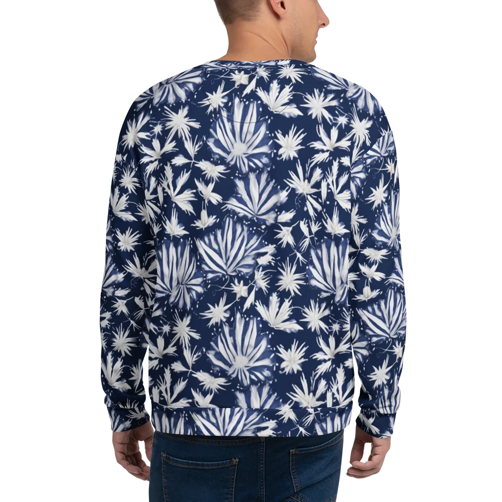 Moonlit Chrysanthemum on Sweatshirt — Back