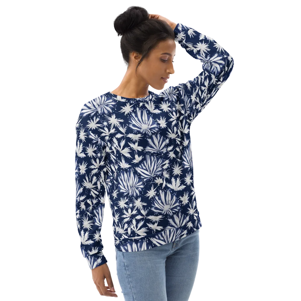 Moonlit Chrysanthemum on Sweatshirt — Right Front