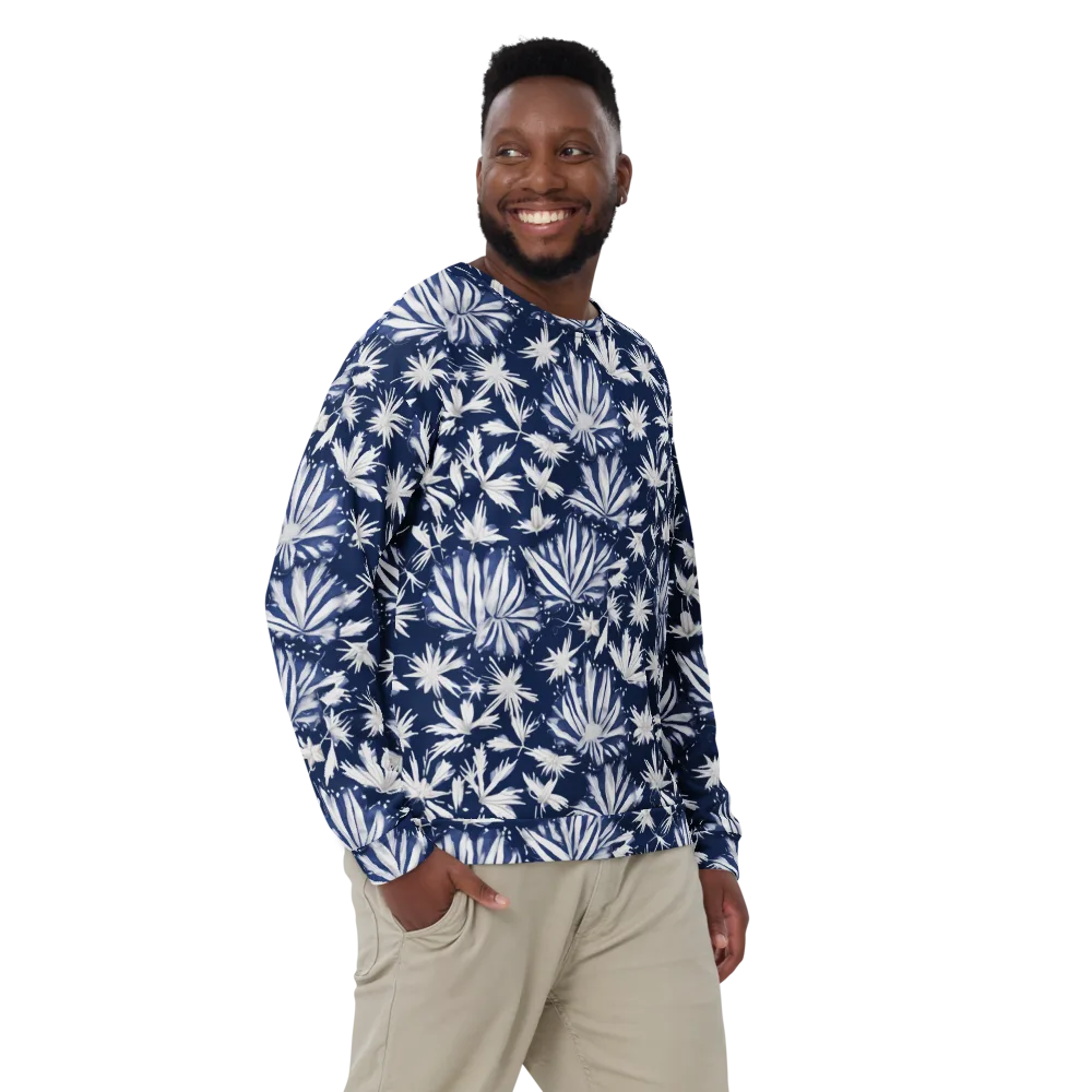 Moonlit Chrysanthemum on Sweatshirt — Front