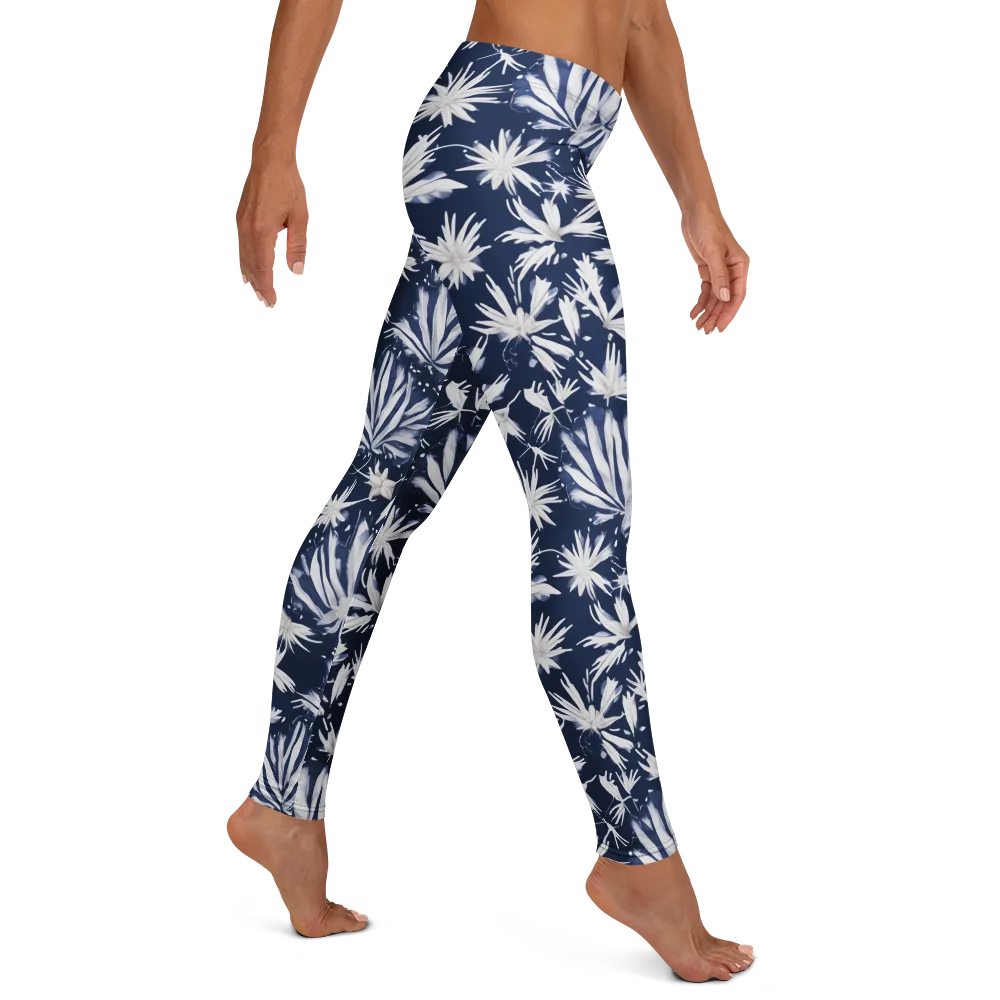 Moonlit Chrysanthemum on Leggings — Right